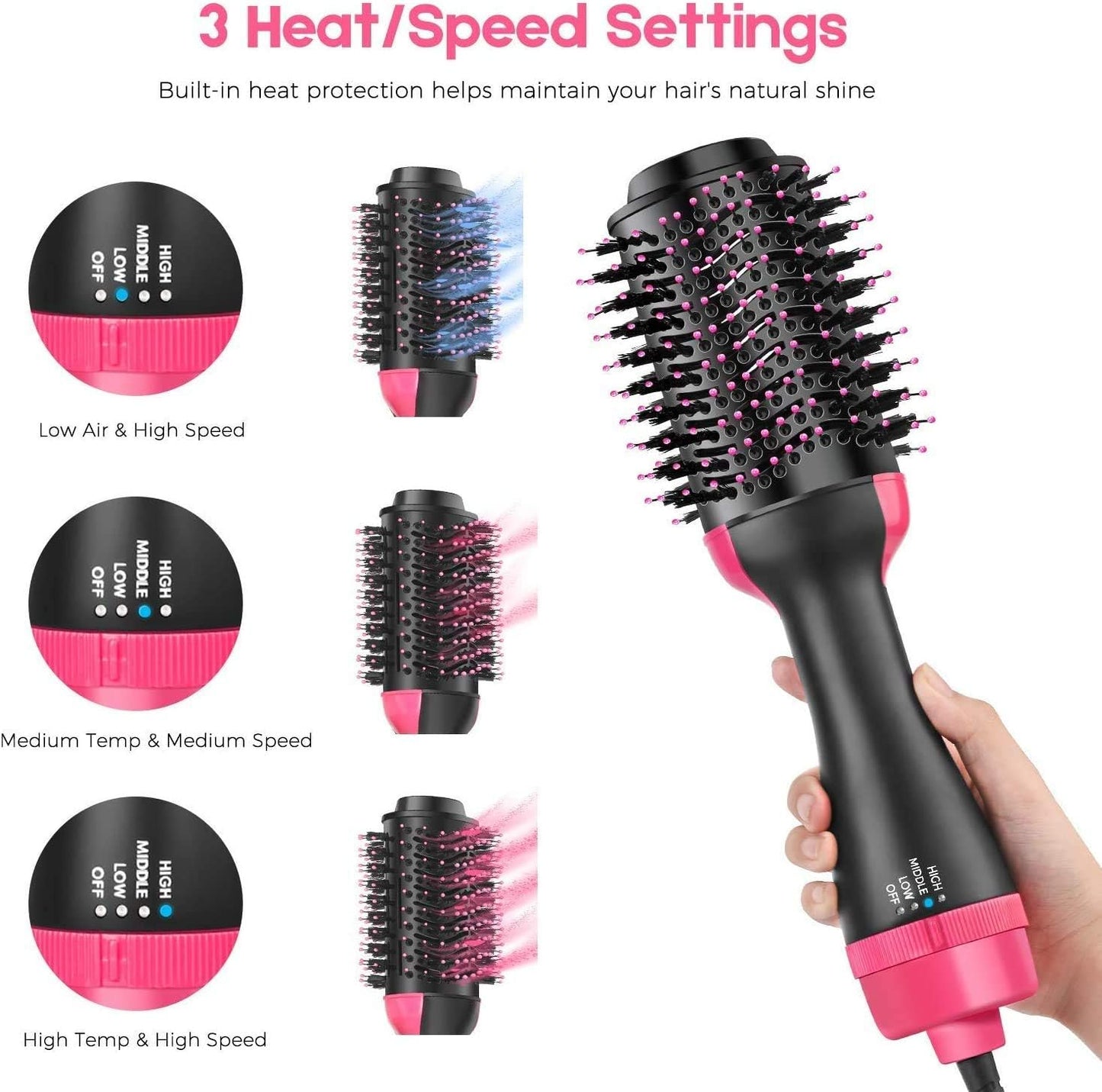 One Step Hot Air Brush – Hair Dryer & Styler