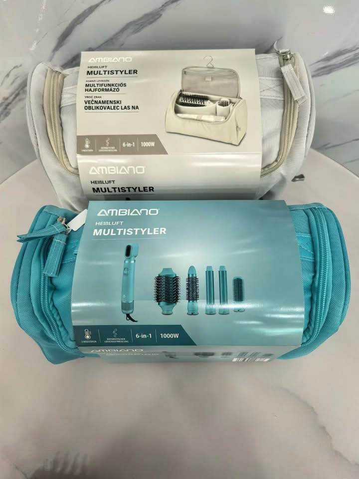 6-in-1 Hair Styler & Hot Air Brush – Dry, Curl & Volumize