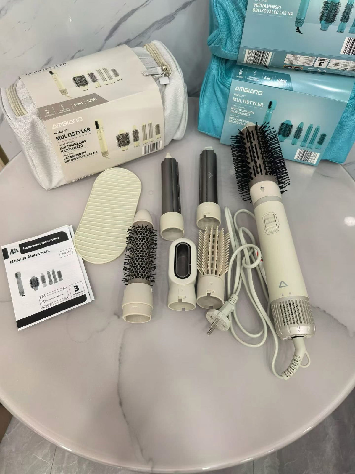 6-in-1 Hair Styler & Hot Air Brush – Dry, Curl & Volumize