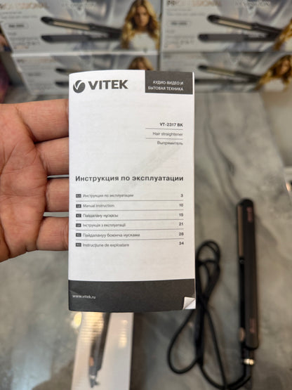 Vitek Professional Hair Styler – Curling & Straightening Iron