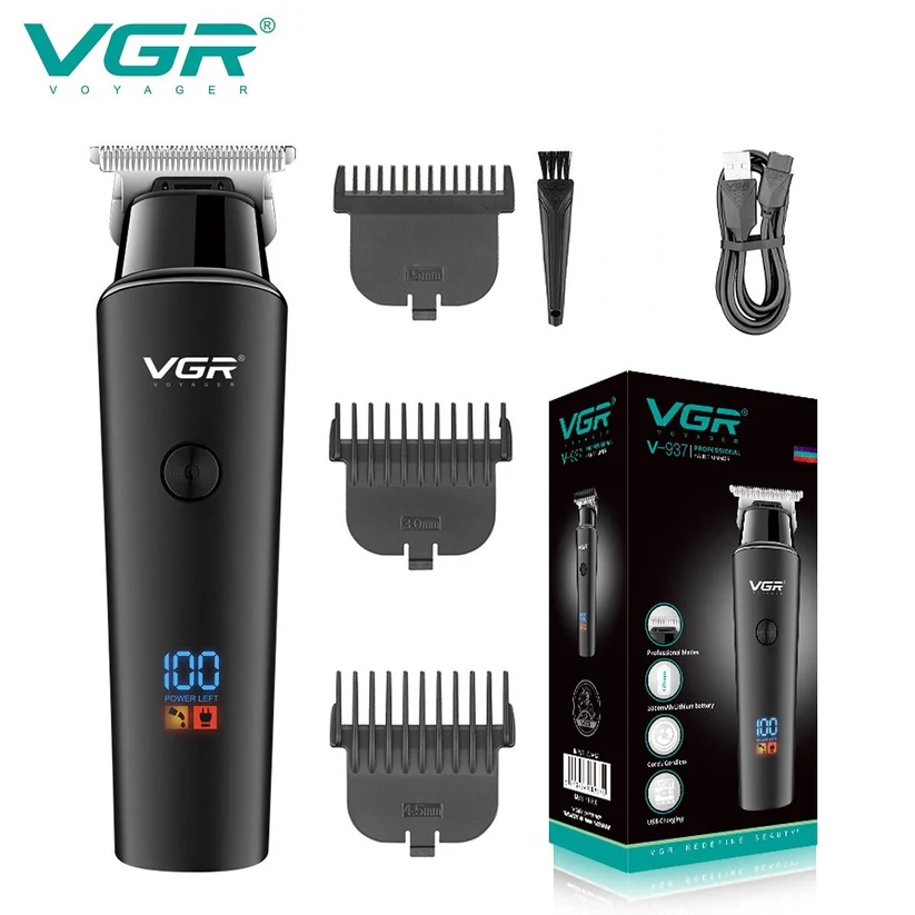 VGR Professional Hair & Beard Trimmer — Cordless Grooming Kit