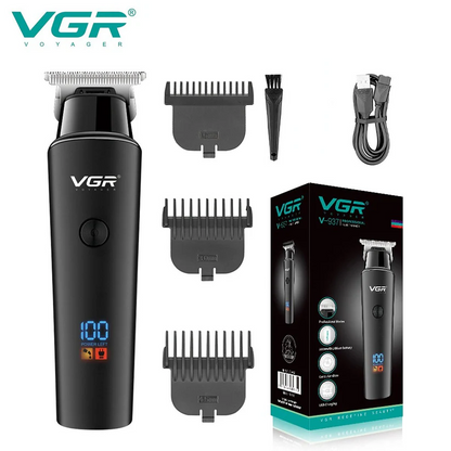 VGR Professional Hair & Beard Trimmer — Cordless Grooming Kit