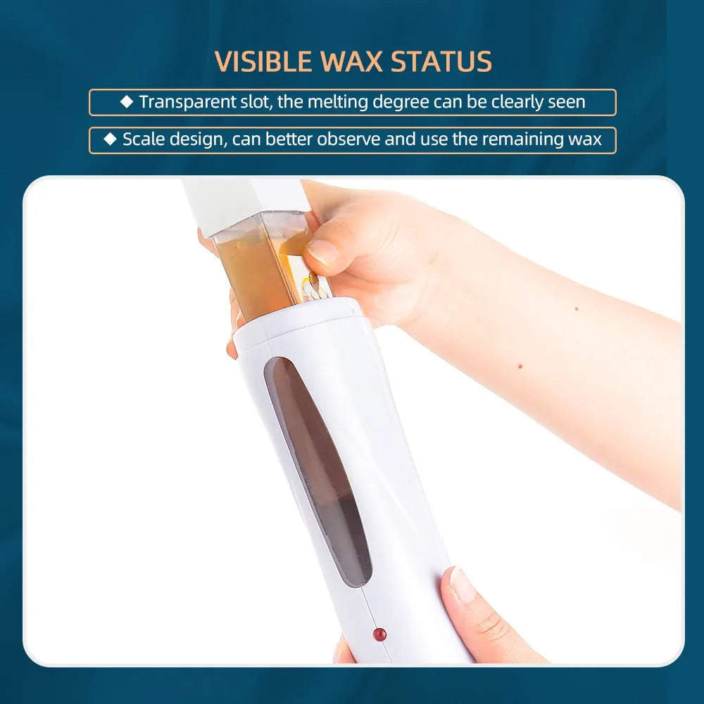 3-in-1 Wax Heater & Roll-On Hair Removal Kit