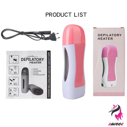 3-in-1 Wax Heater & Roll-On Hair Removal Kit