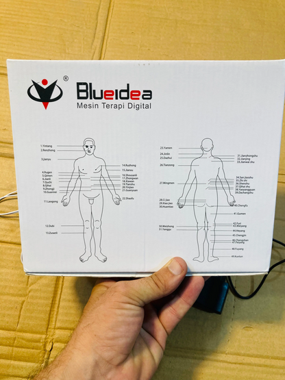 Blueidea Electronic Pulse Massager – Digital Therapy Machine with Electrode Pads