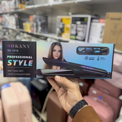 Professional Digital Sokany Hair Straightener SK-1916