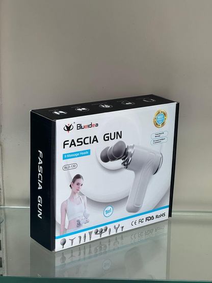 Fascia Gun BLD-130 — Deep Tissue Massager | 9 Heads, 6 Different Speeds limit