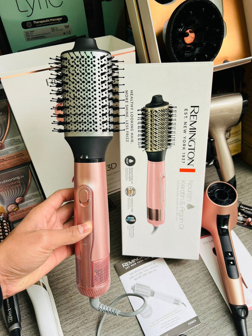 Remington 2 in 1  Nourish Keratin & Argan Oil Volumising Blow Dry Brush